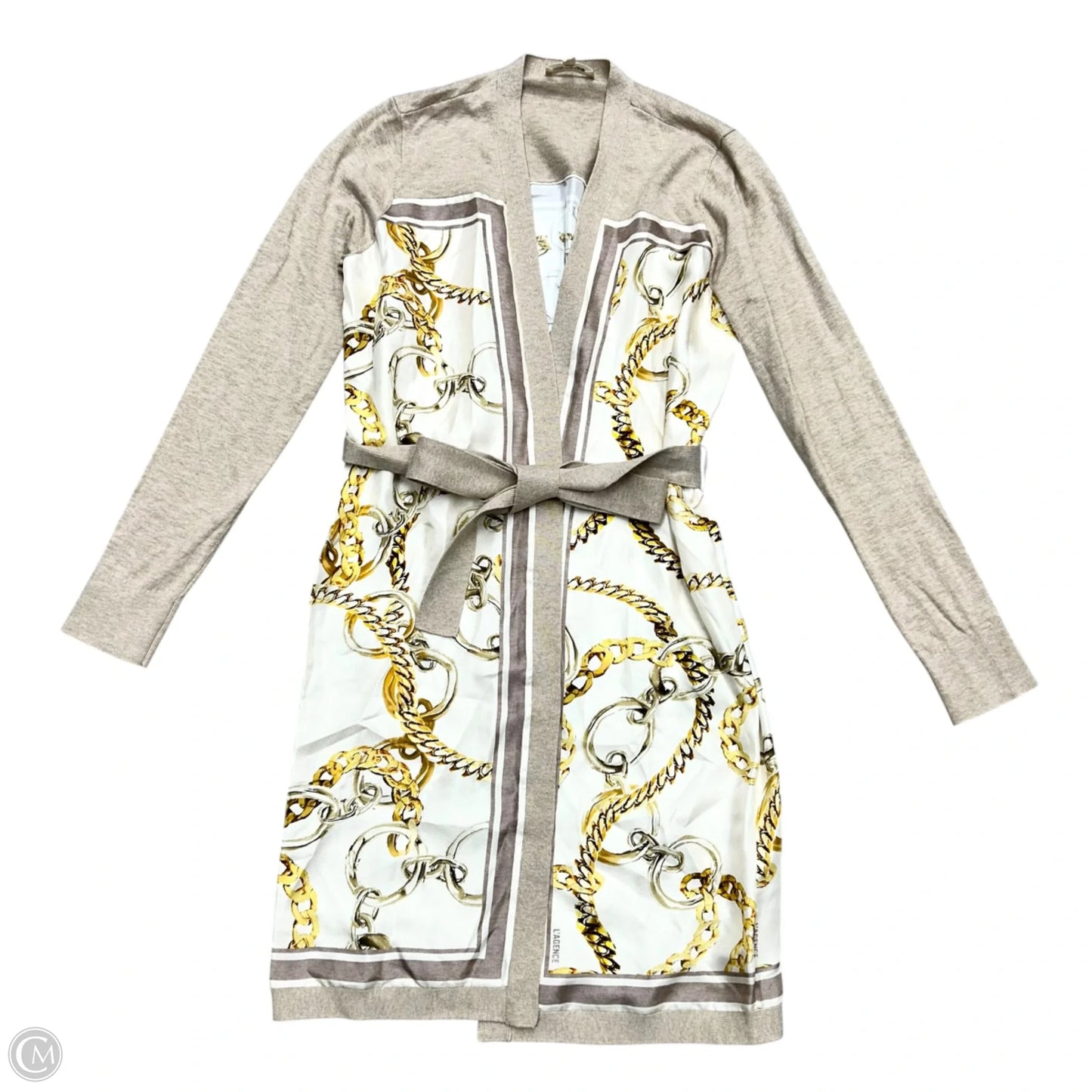 Kimono By L Agence In Tan & White, Size: Xs