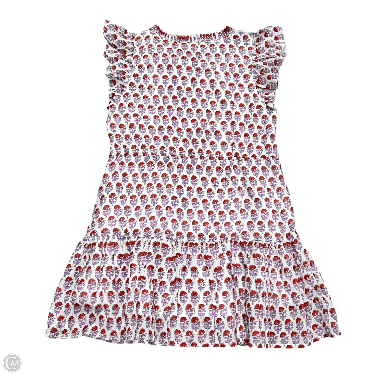 Dress Casual Short By Oliphant In Purple & Red, Size: S