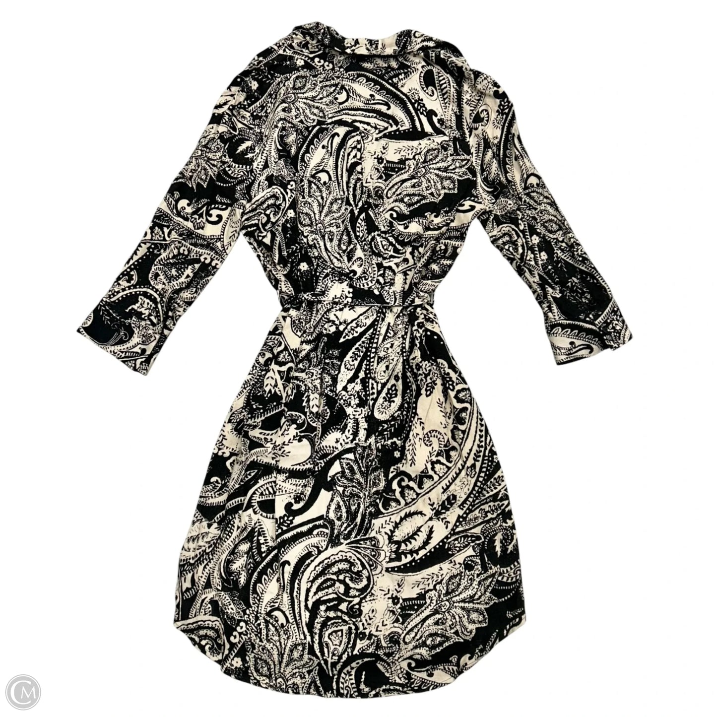 Dress Casual Midi By L Agence In Black & Tan, Size: Xs