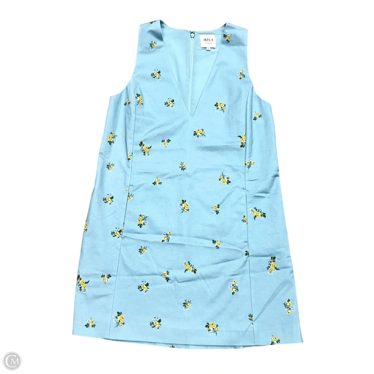 Dress Designer By Misa In Blue & Yellow, Size: S