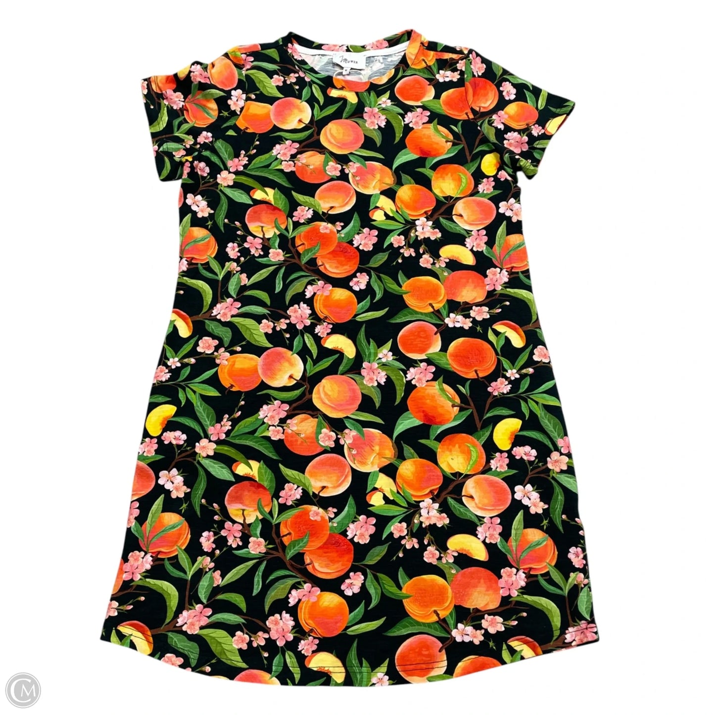 Dress Casual Short By J Flower In Black & Orange, Size: M