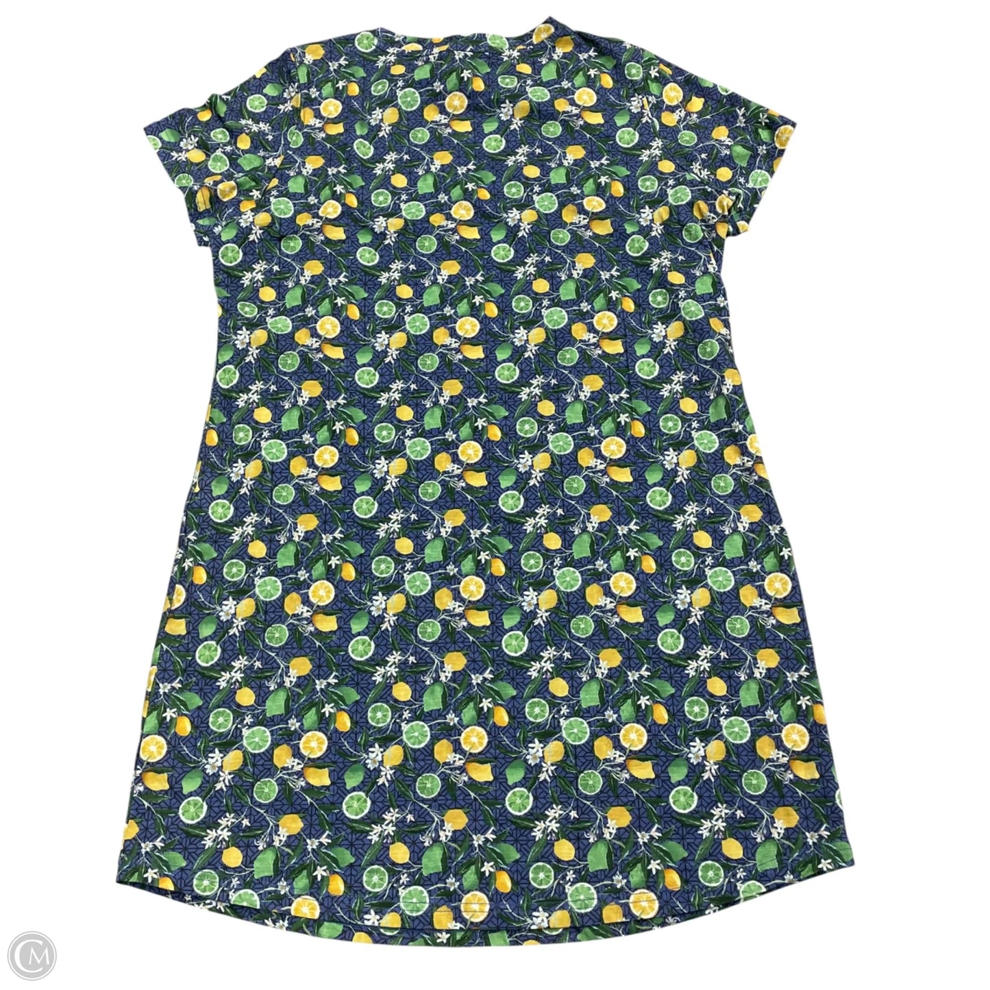 Dress Casual Short By J Flower In Blue & Green, Size: M
