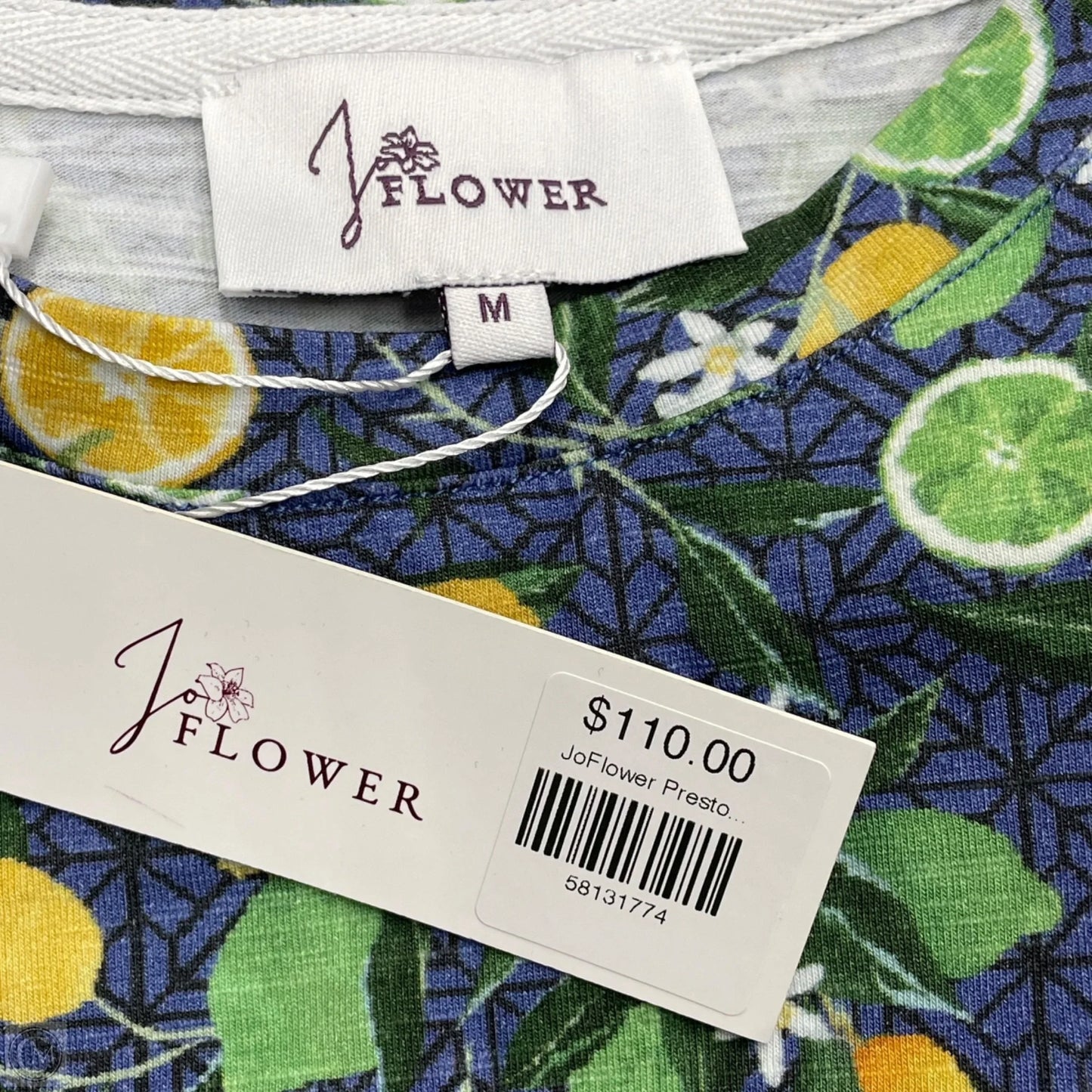 Dress Casual Short By J Flower In Blue & Green, Size: M