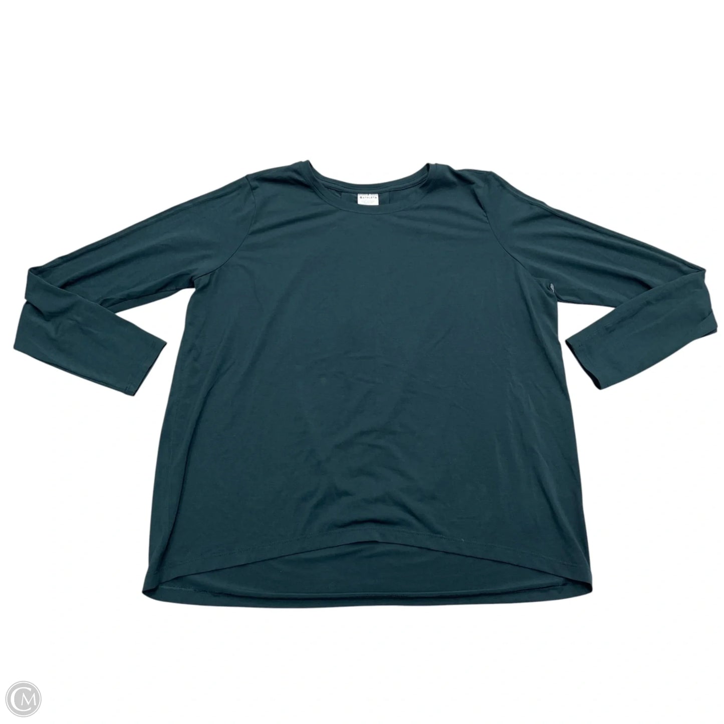 Athletic Top Long Sleeve Crewneck By Athleta In Green, Size: S