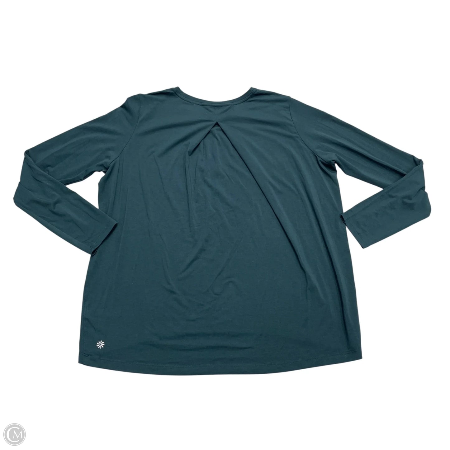 Athletic Top Long Sleeve Crewneck By Athleta In Green, Size: S