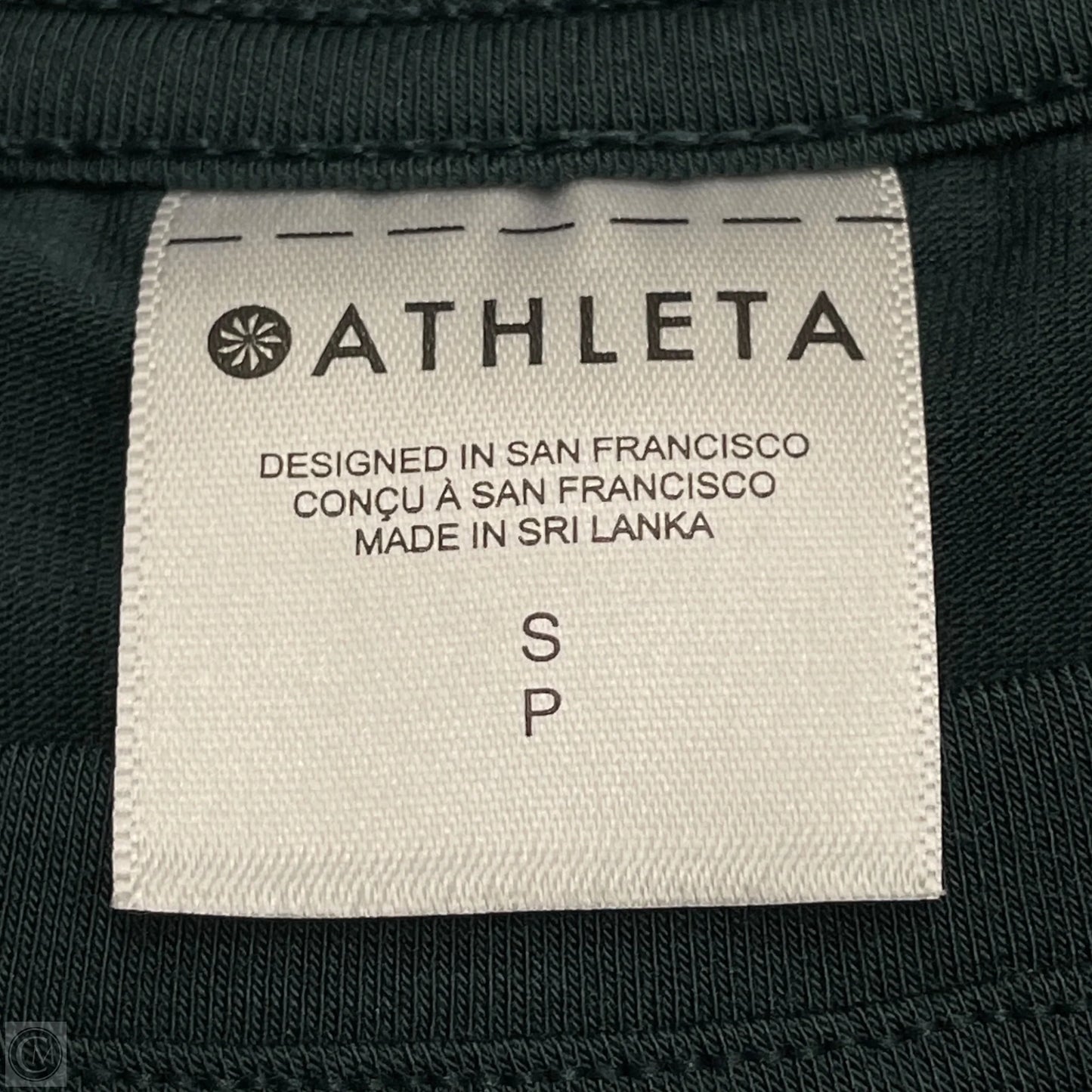 Athletic Top Long Sleeve Crewneck By Athleta In Green, Size: S