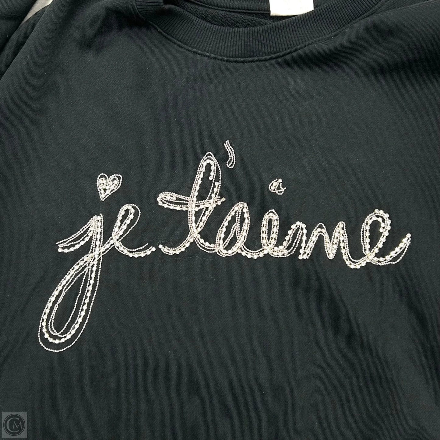 Sweatshirt Crewneck By Cinc A Sept In Black, Size: Xs