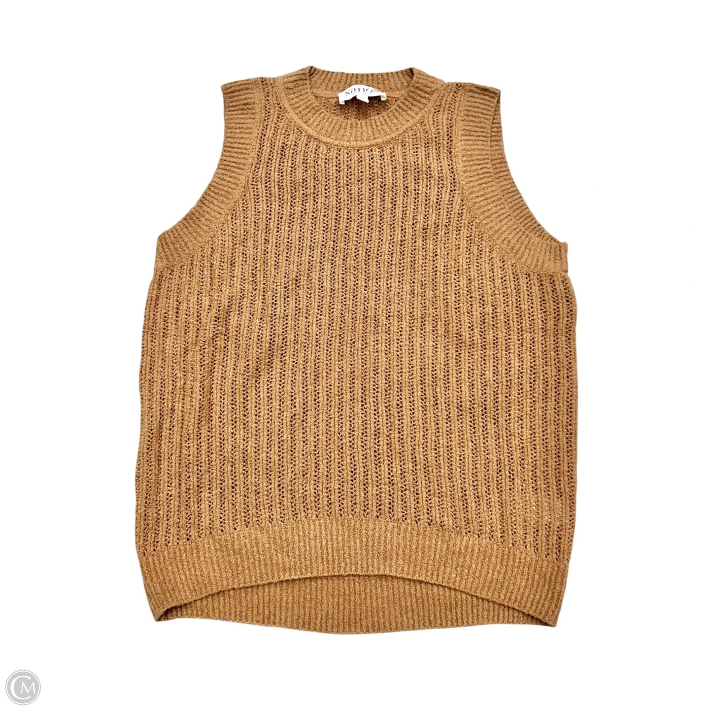 Sweater Short Sleeve By Nation Ltd In Tan, Size: Xs