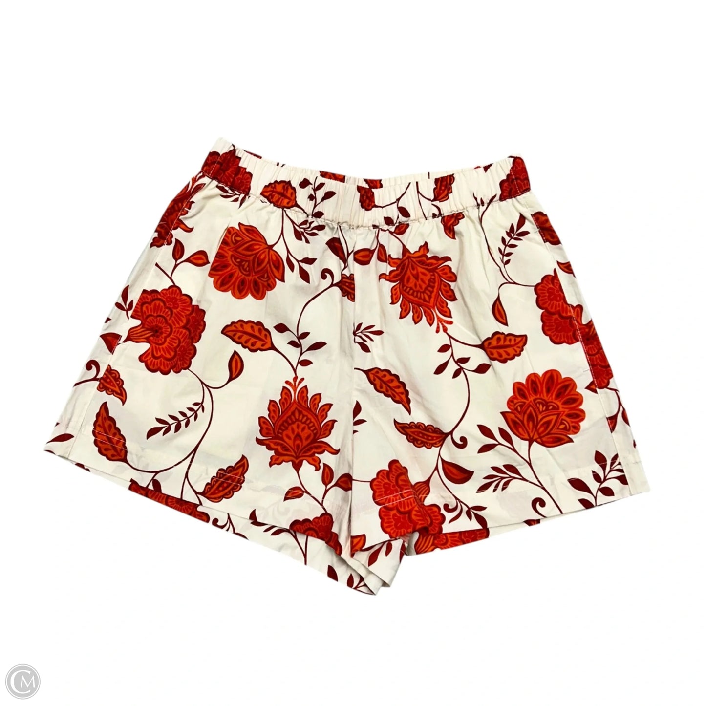 Shorts By Tanya Taylor In Cream & Red, Size: Xs