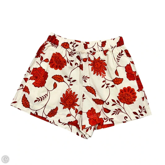 Shorts By Tanya Taylor In Cream & Red, Size: Xs