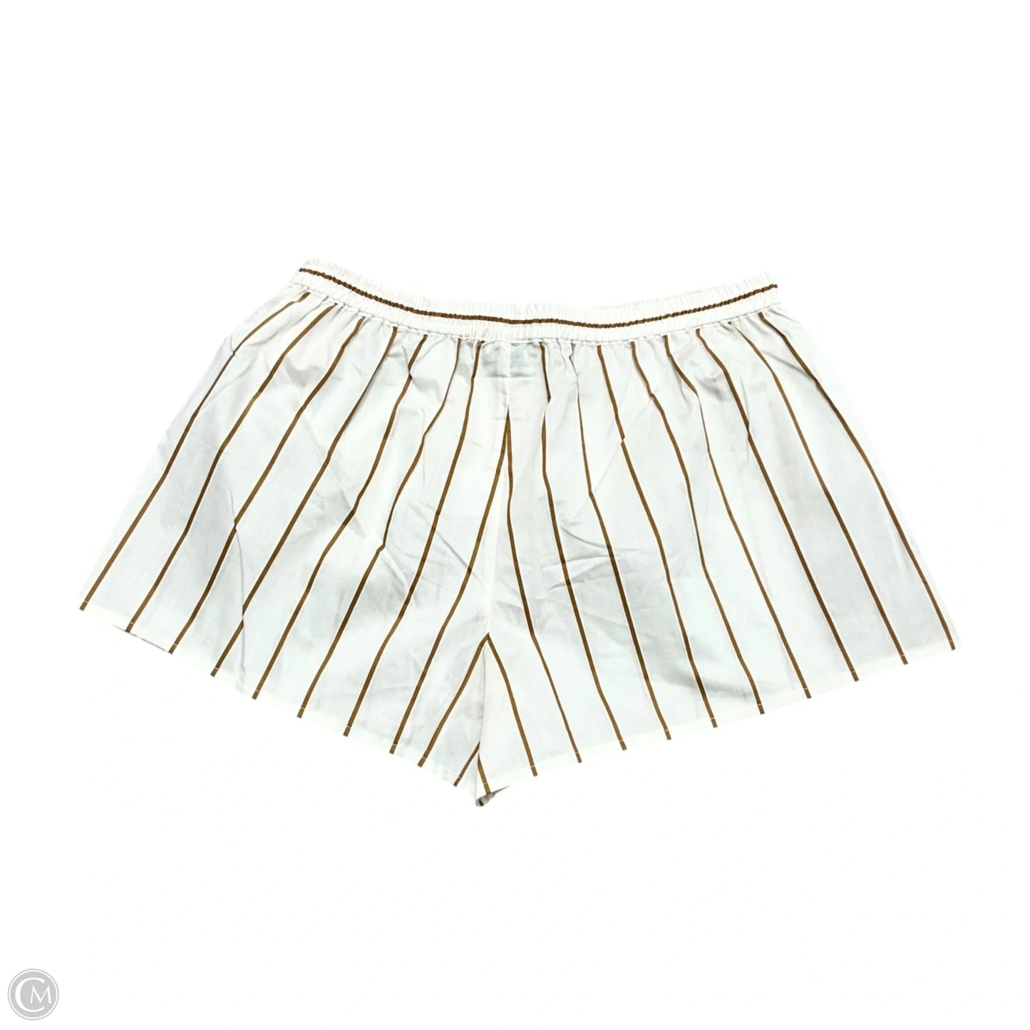 Shorts By Staud In Tan & White, Size: Xs