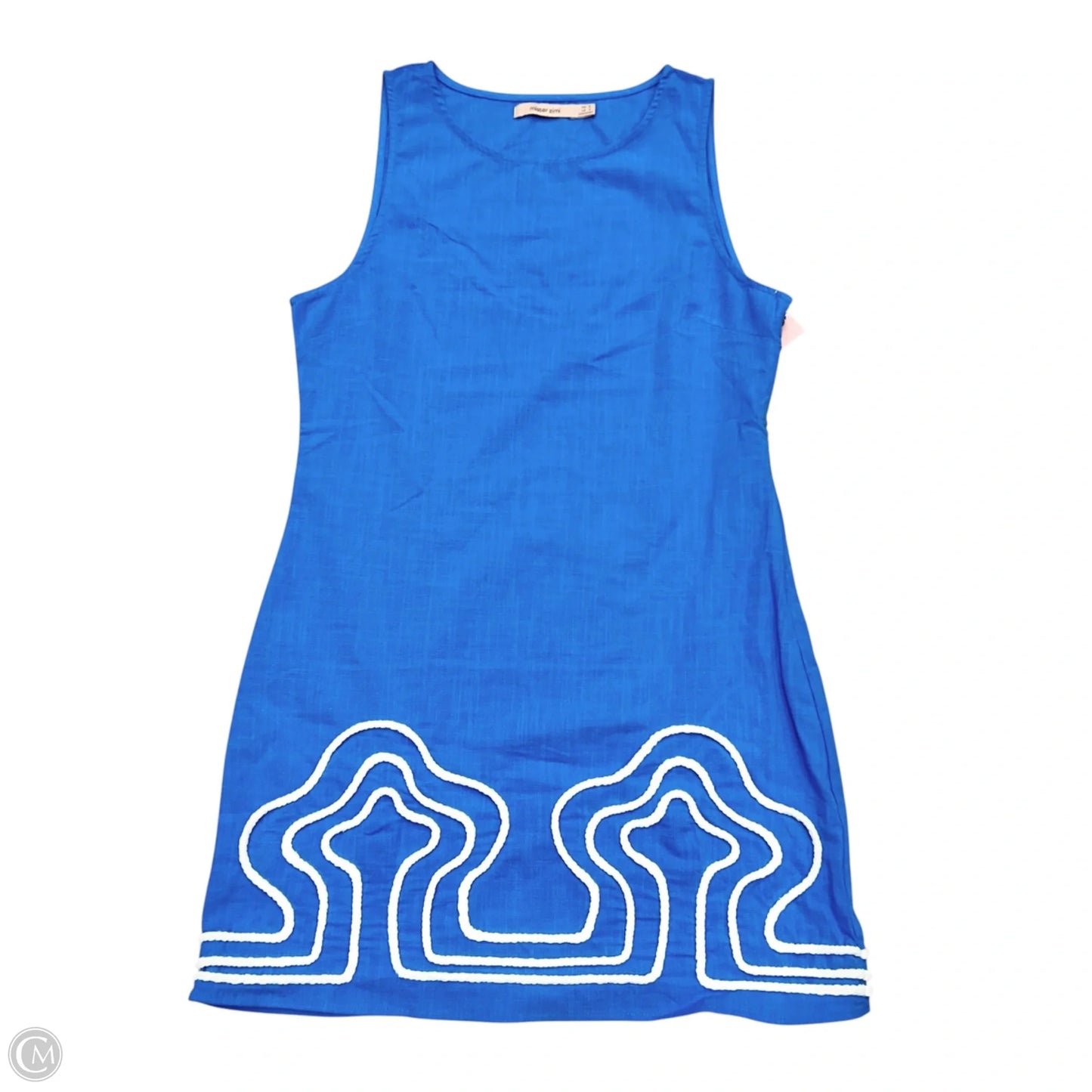 Dress Casual Short By Mister Zimi In Blue & White, Size: S