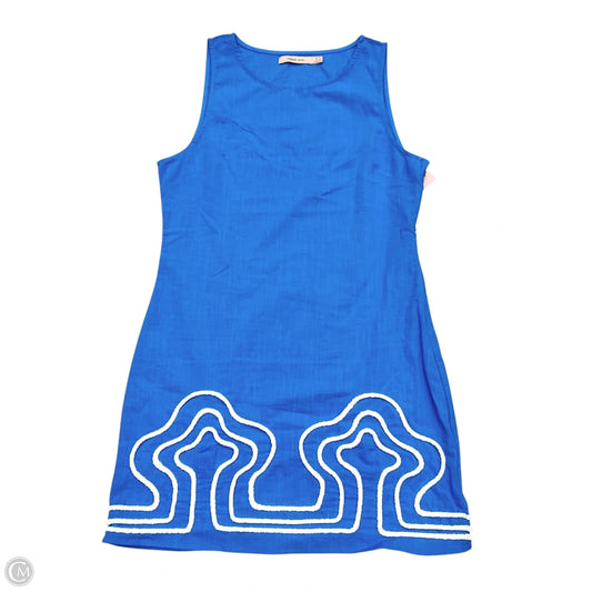 Dress Casual Short By Mister Zimi In Blue & White, Size: S