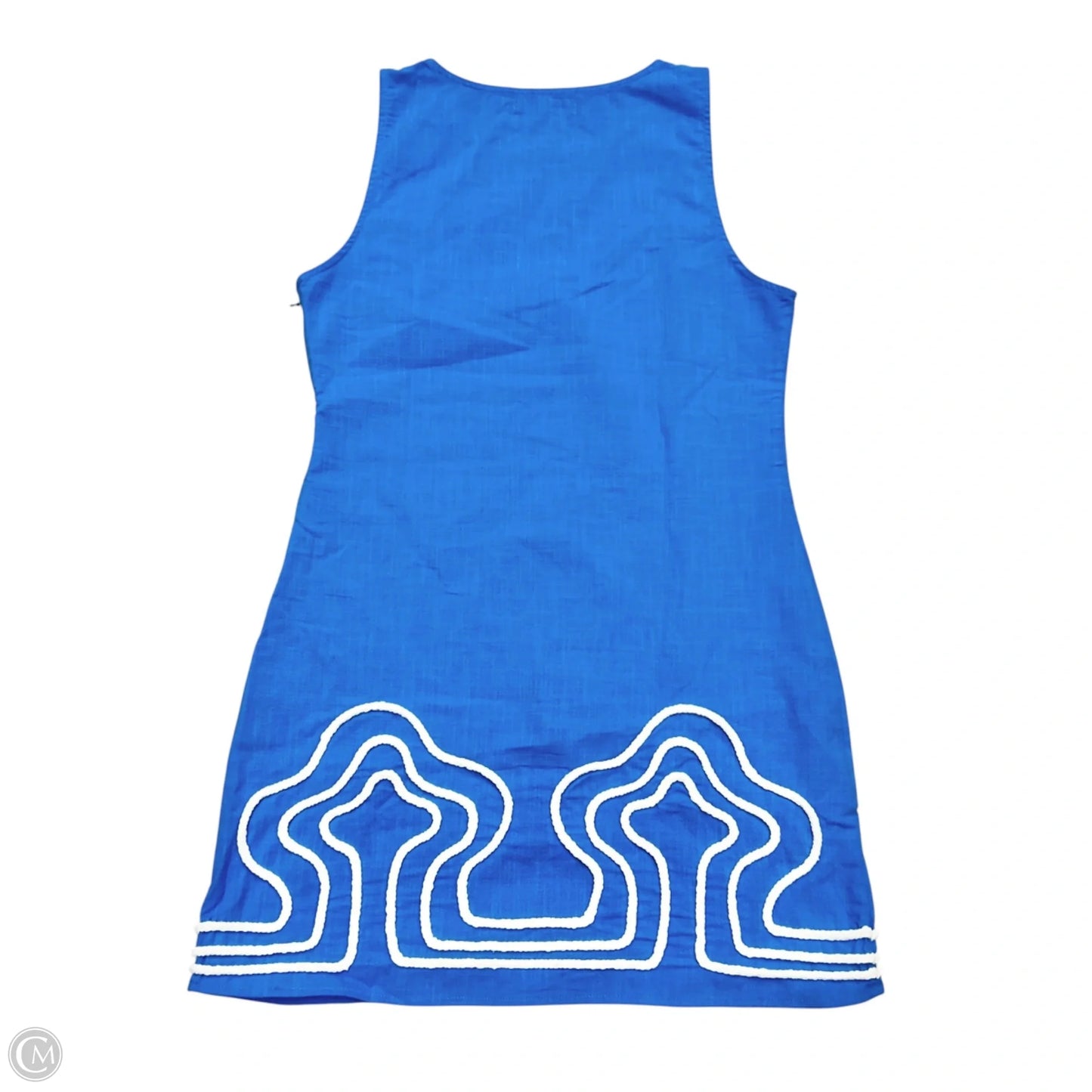 Dress Casual Short By Mister Zimi In Blue & White, Size: S