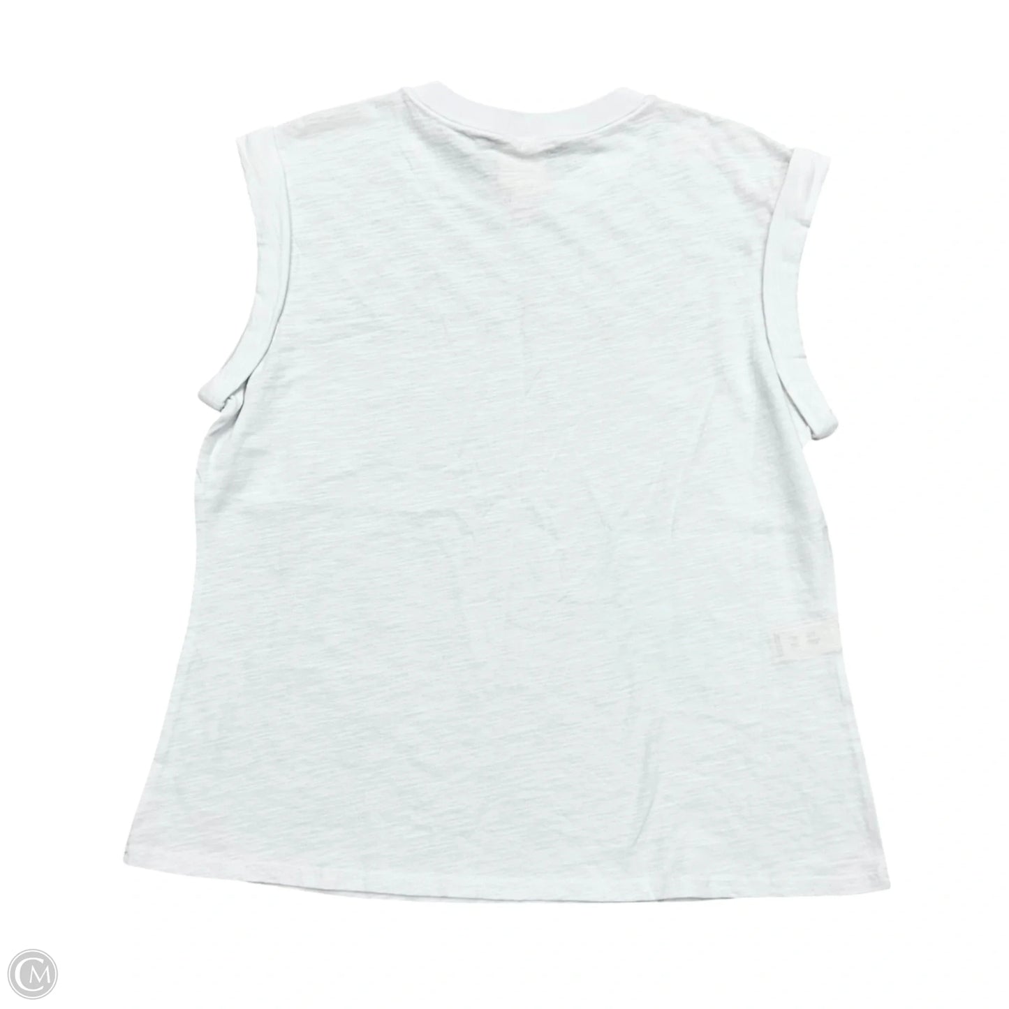 Top Short Sleeve By Cinc A Sept In Silver & White, Size: S