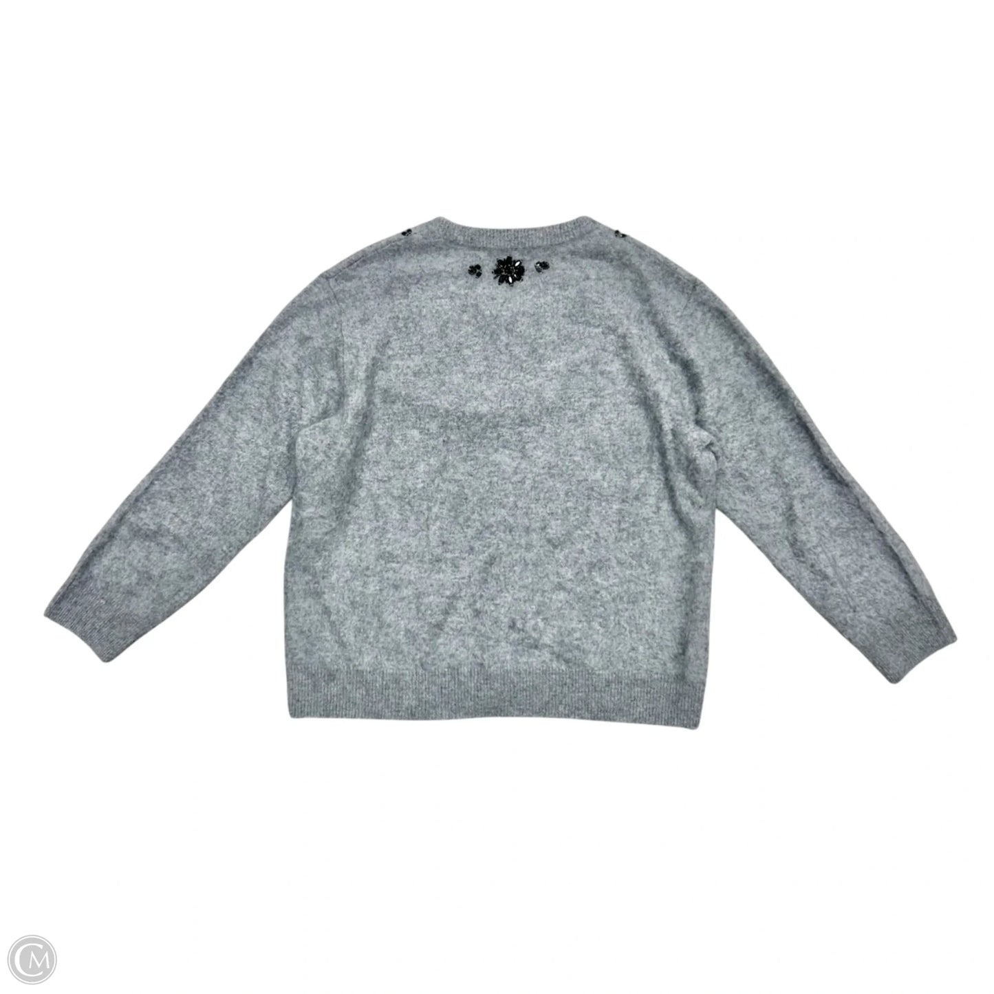 Sweater Cardigan Cashmere By Autumn Cashmere In Grey, Size: M