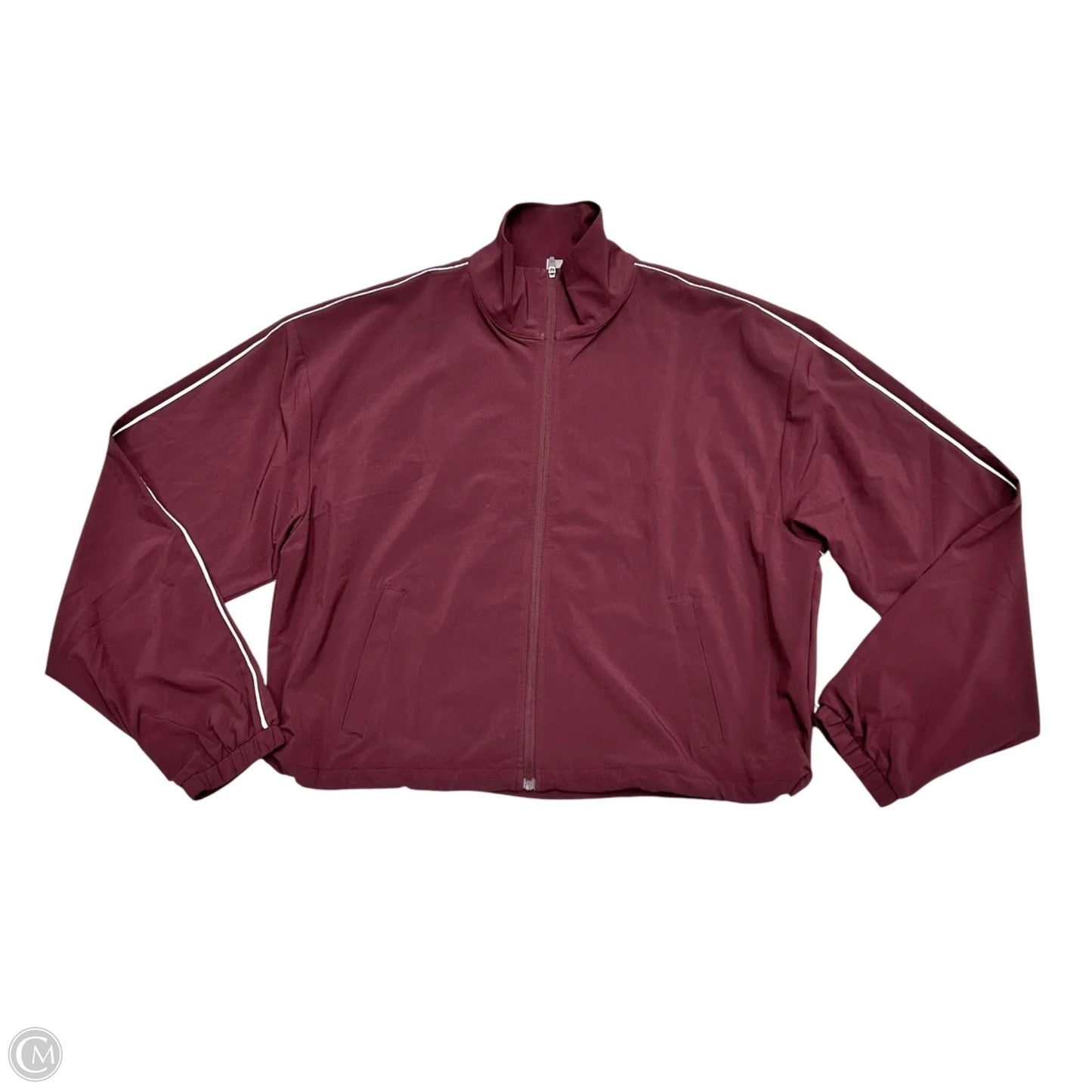 Athletic Jacket By Beyond Yoga In Maroon, Size: S
