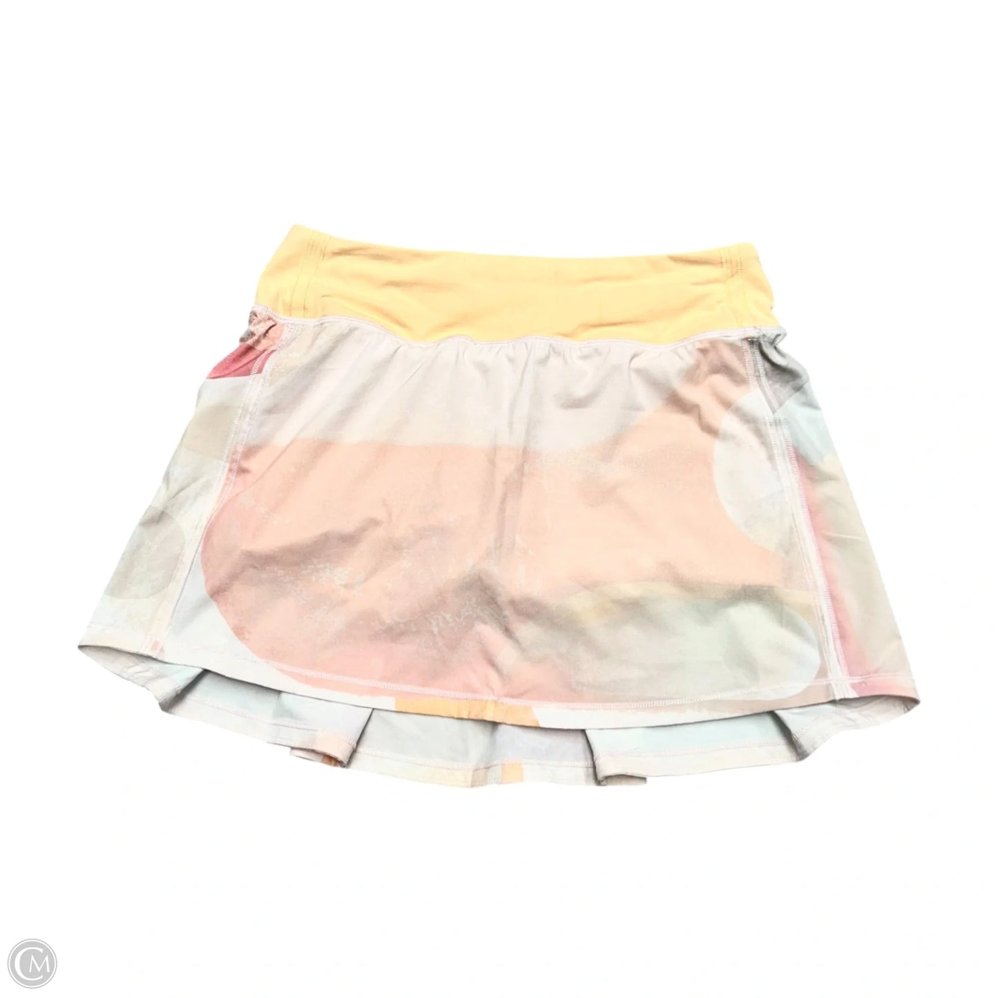 Athletic Skort By Lululemon In Orange & Pink, Size: S