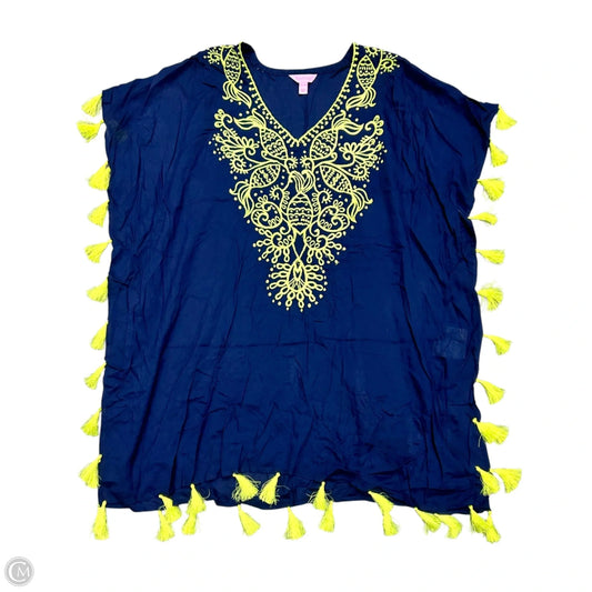 Swimwear Cover-up Designer By Lilly Pulitzer In Blue & Green, Size: Xxs/xs