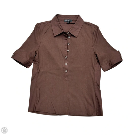 Top Short Sleeve By Rag And Bone In Brown, Size: S