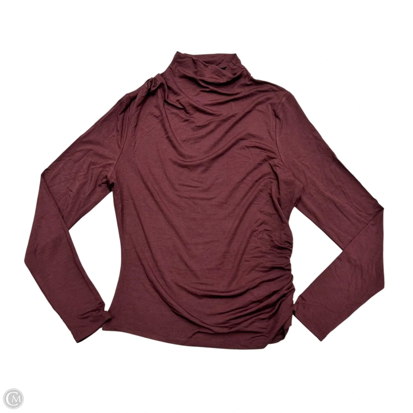 Top Long Sleeve By Veronica Beard In Maroon, Size: L