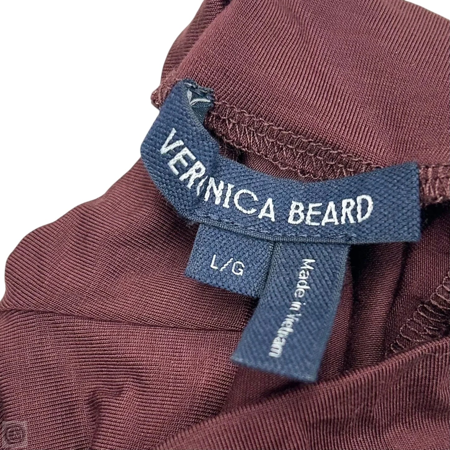 Top Long Sleeve By Veronica Beard In Maroon, Size: L