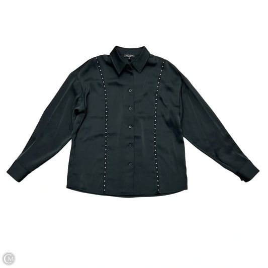 Top Long Sleeve By Rag And Bone In Black & Silver, Size: Xs