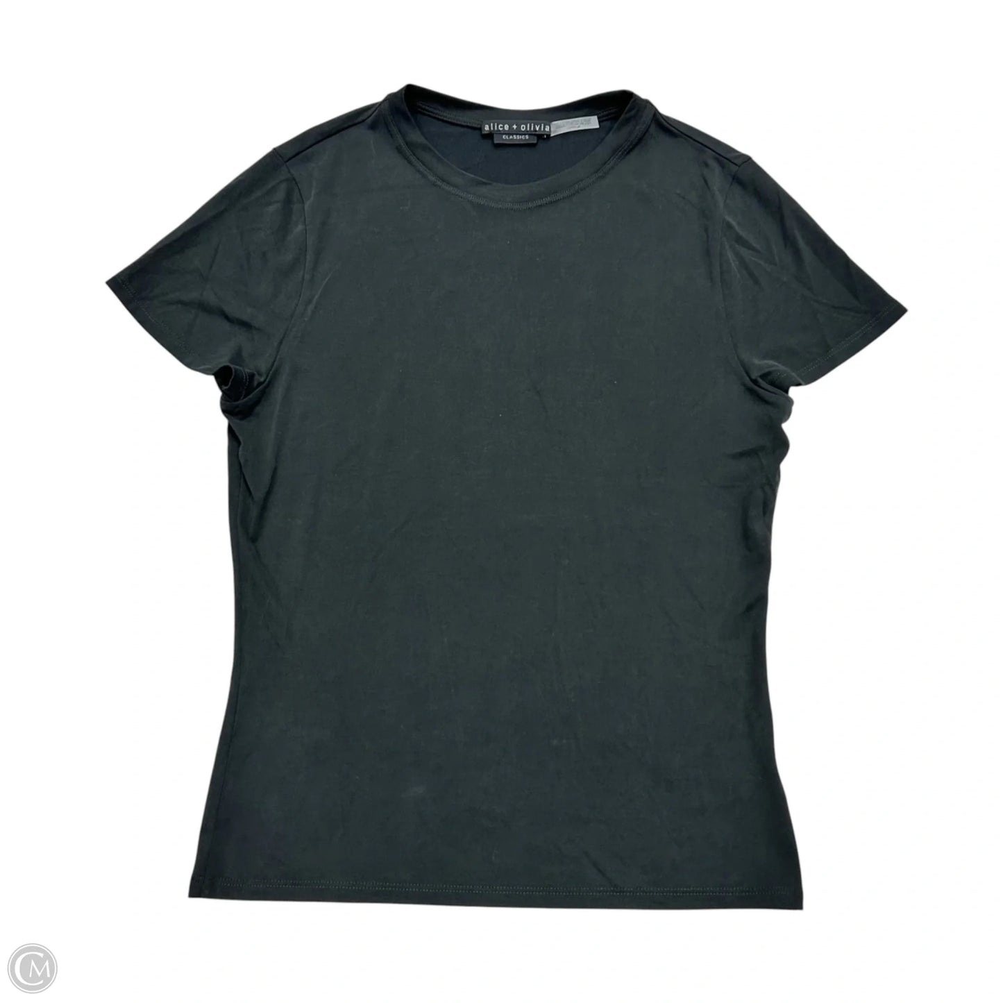 Top Short Sleeve Designer By Alice + Olivia In Black, Size: L
