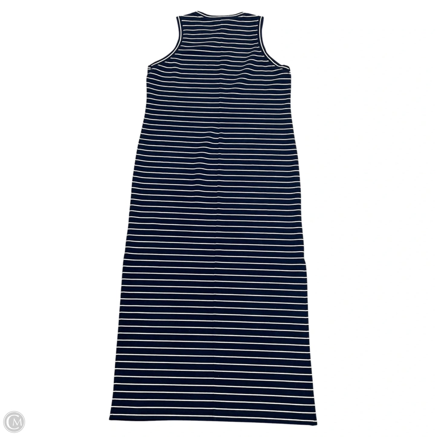 Dress Casual Midi By Spanx In Blue & White, Size: M