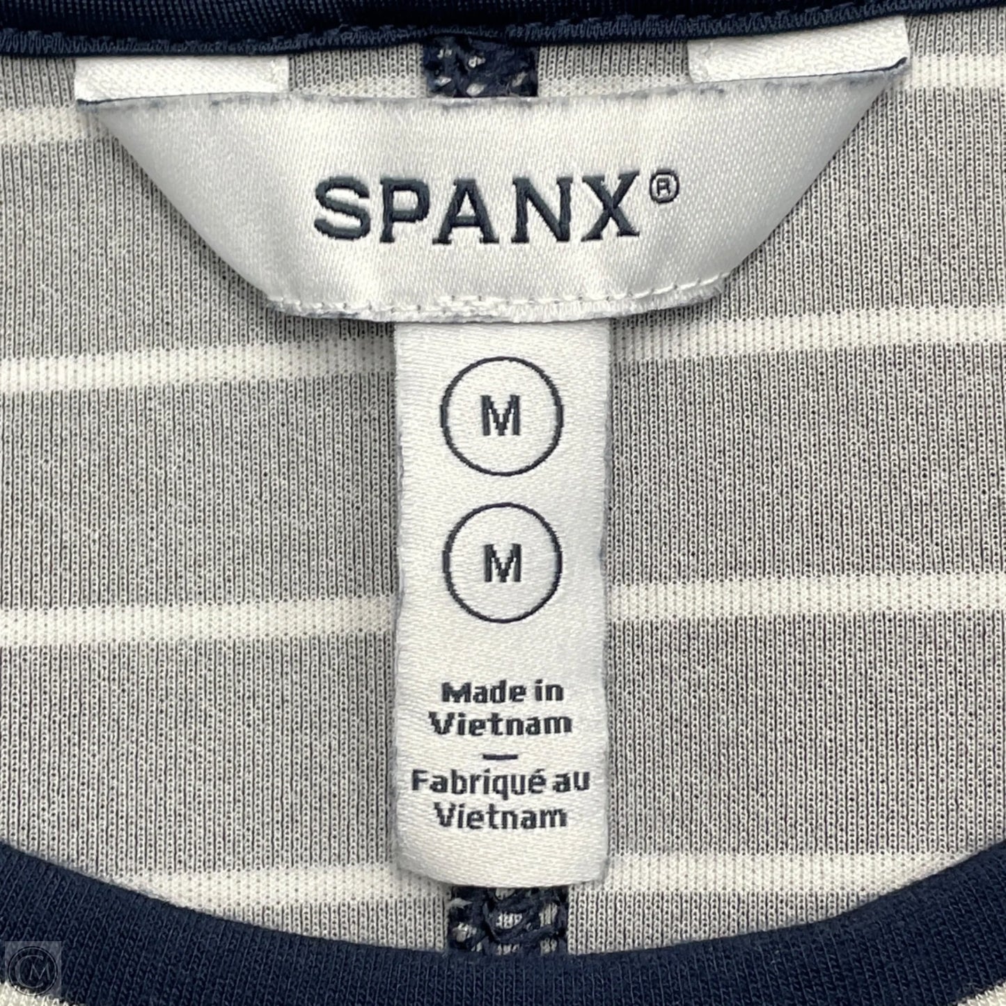 Dress Casual Midi By Spanx In Blue & White, Size: M