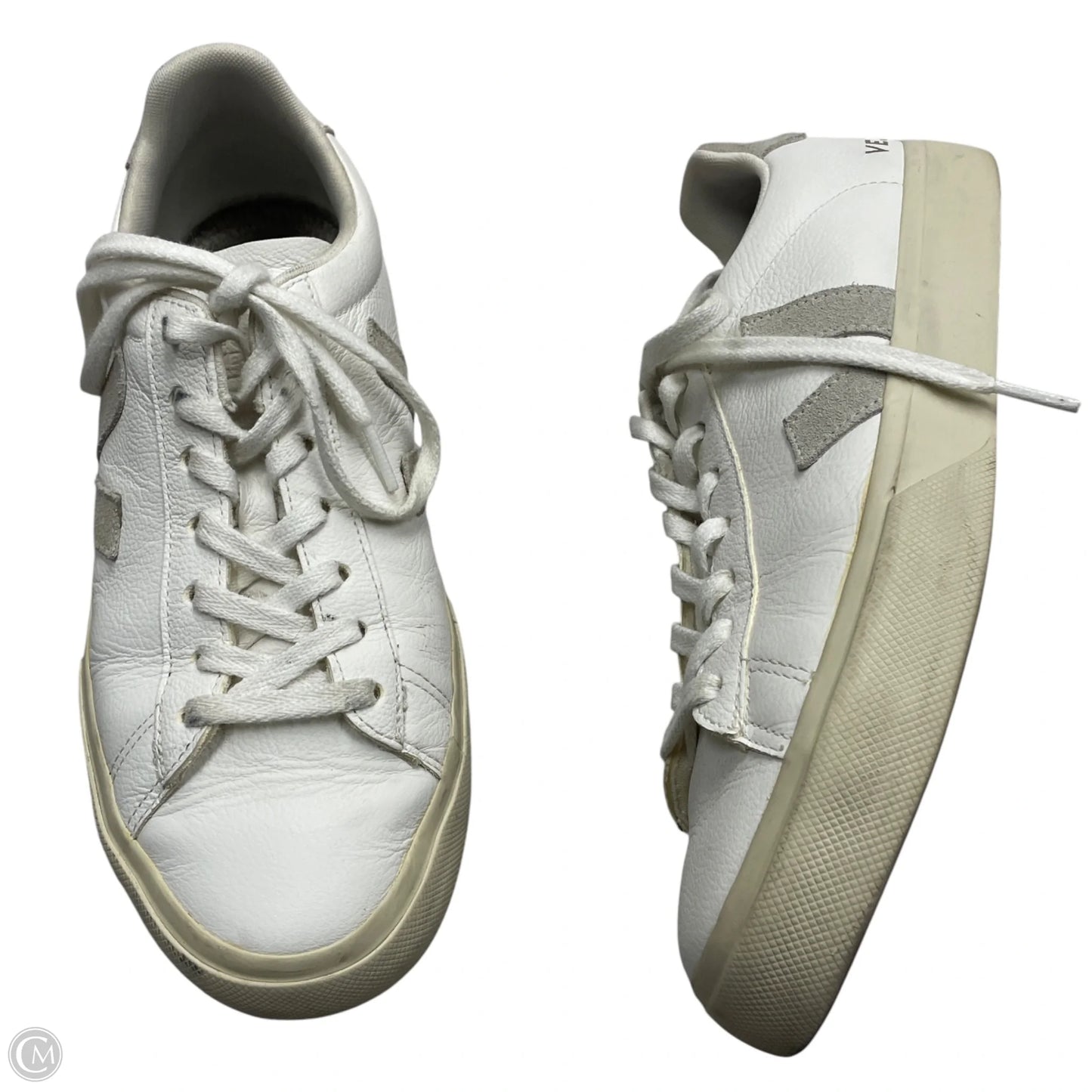 Shoes Sneakers By Veja In Grey & White, Size: 10