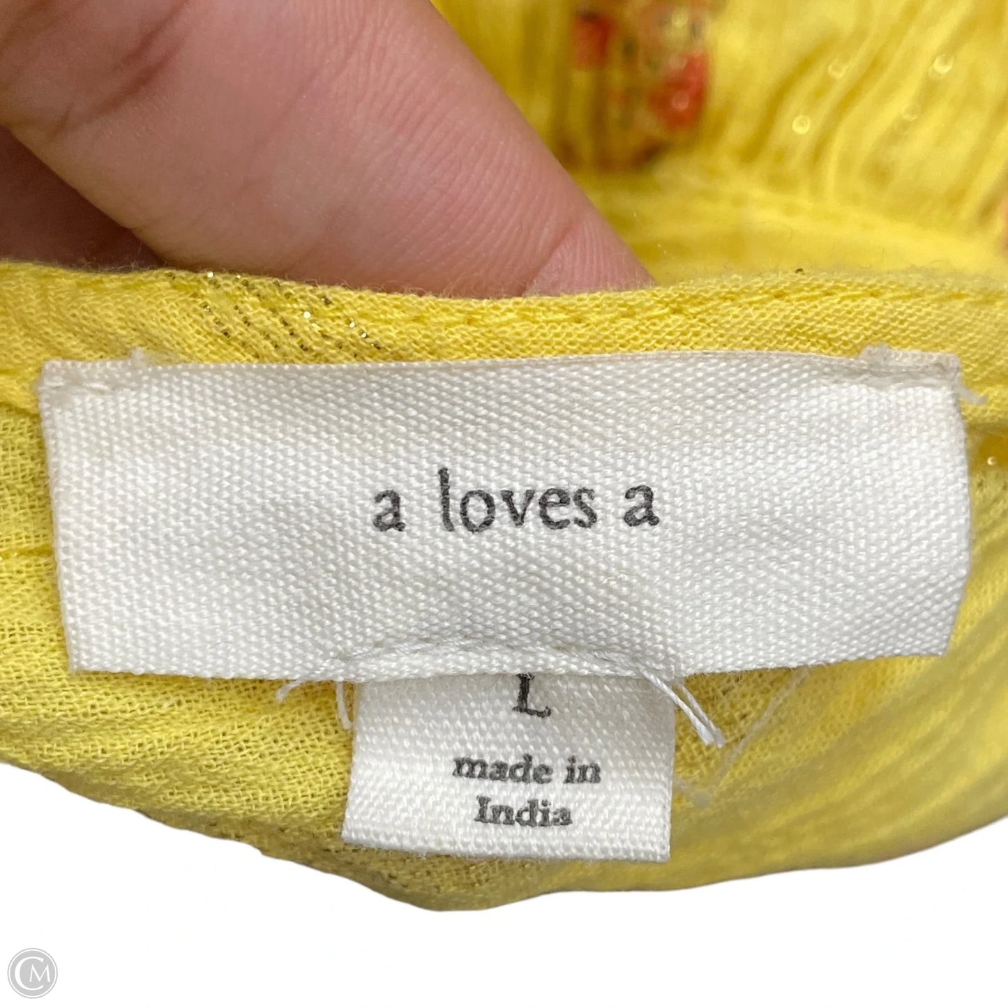 Dress Casual Maxi By A Loves A In Yellow, Size: L