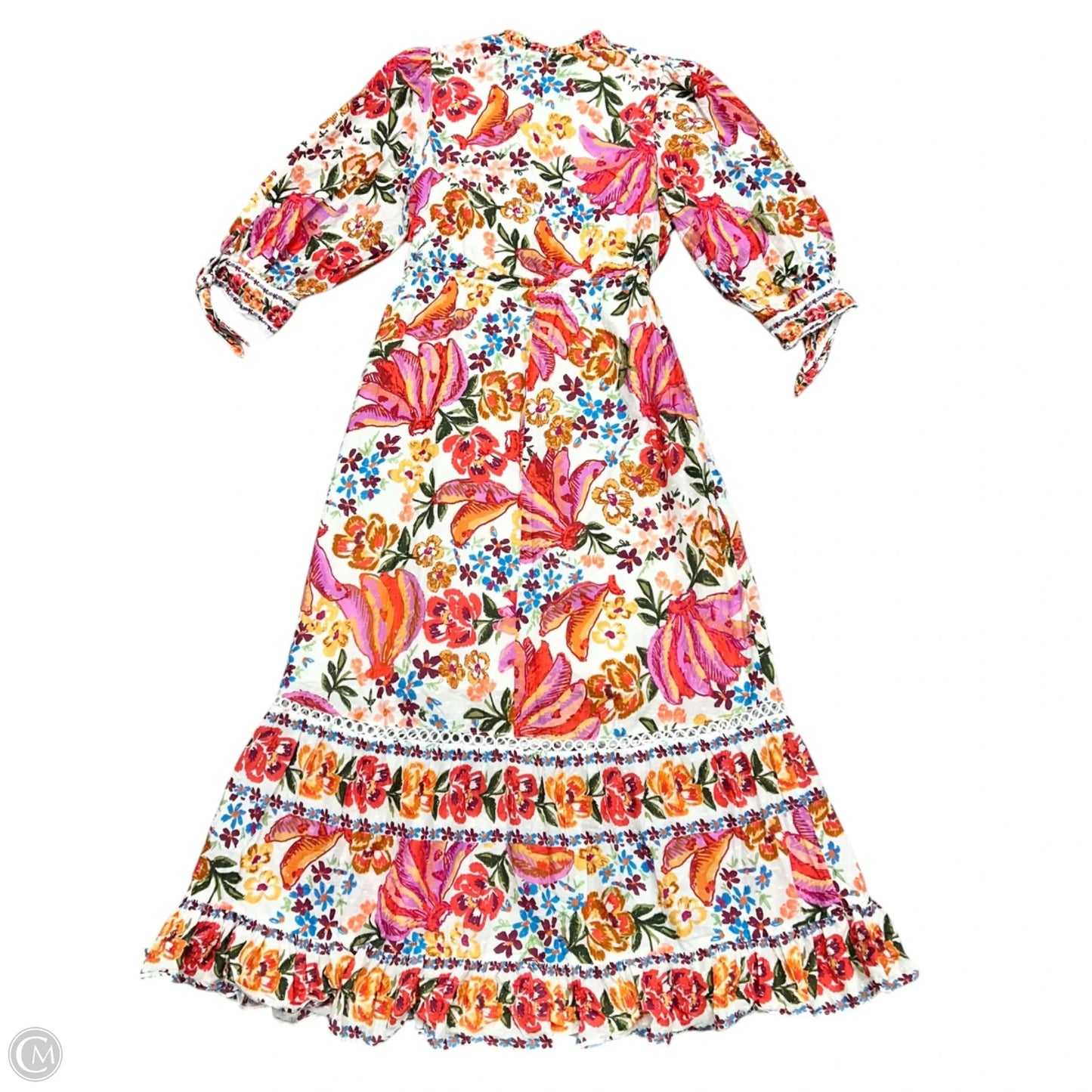 Dress Casual Maxi By Farm Rio In Floral Print, Size: L