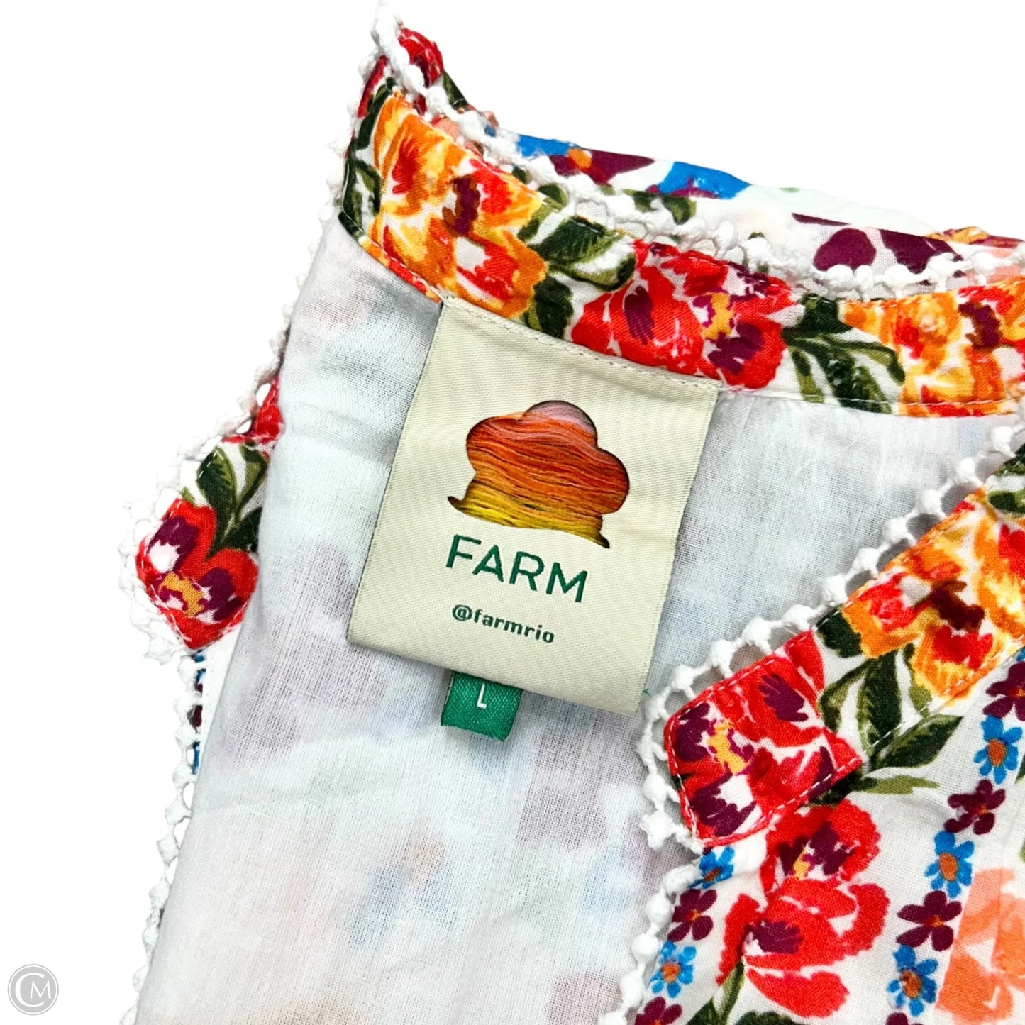 Dress Casual Maxi By Farm Rio In Floral Print, Size: L