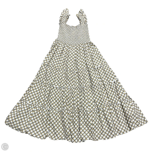 Dress Casual Maxi By Caara In Blue & Yellow, Size: L