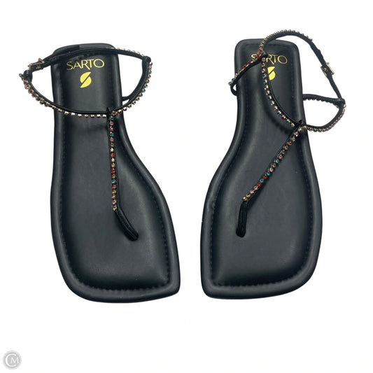 Sandals Flats By Franco Sarto In Black, Size: 8