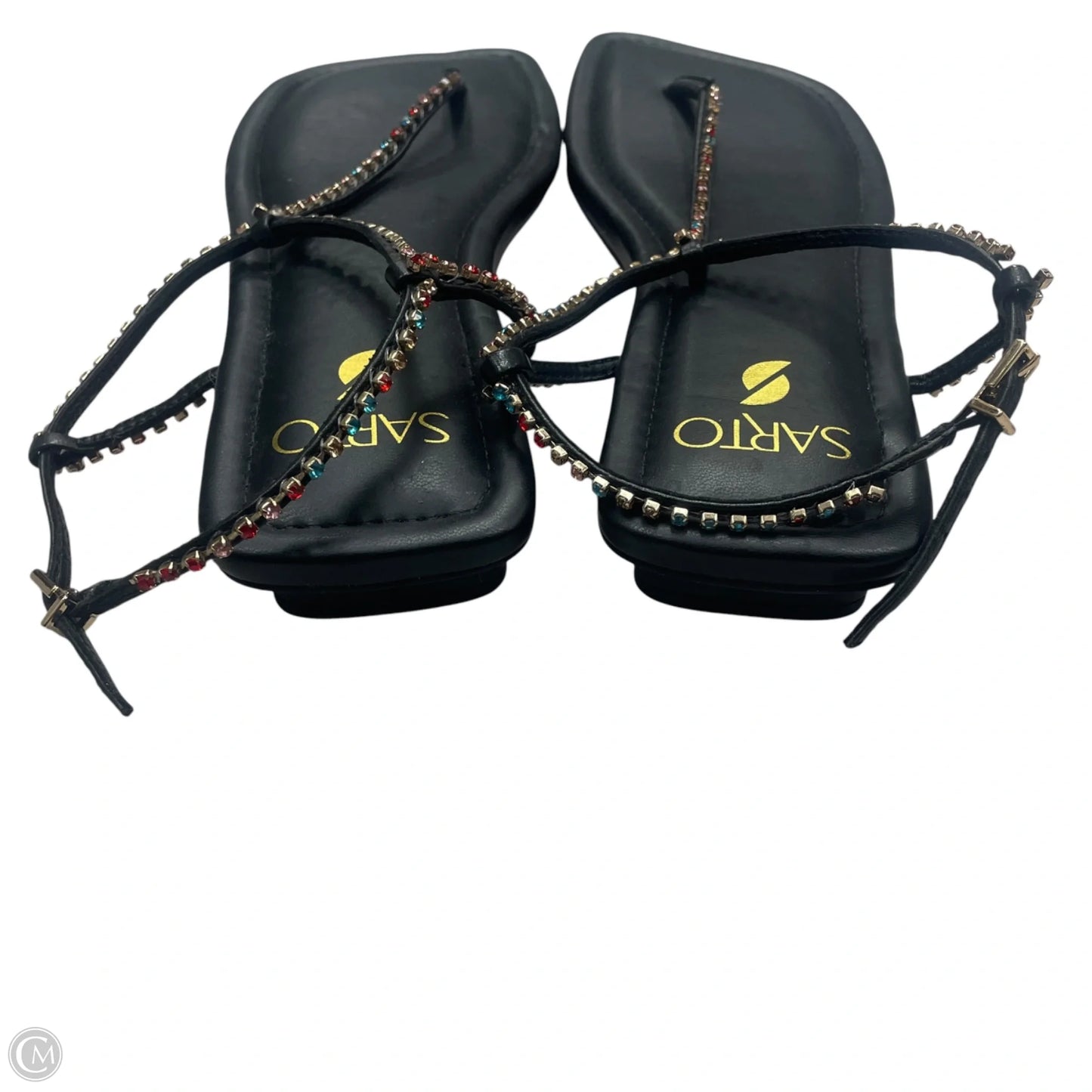Sandals Flats By Franco Sarto In Black, Size: 8
