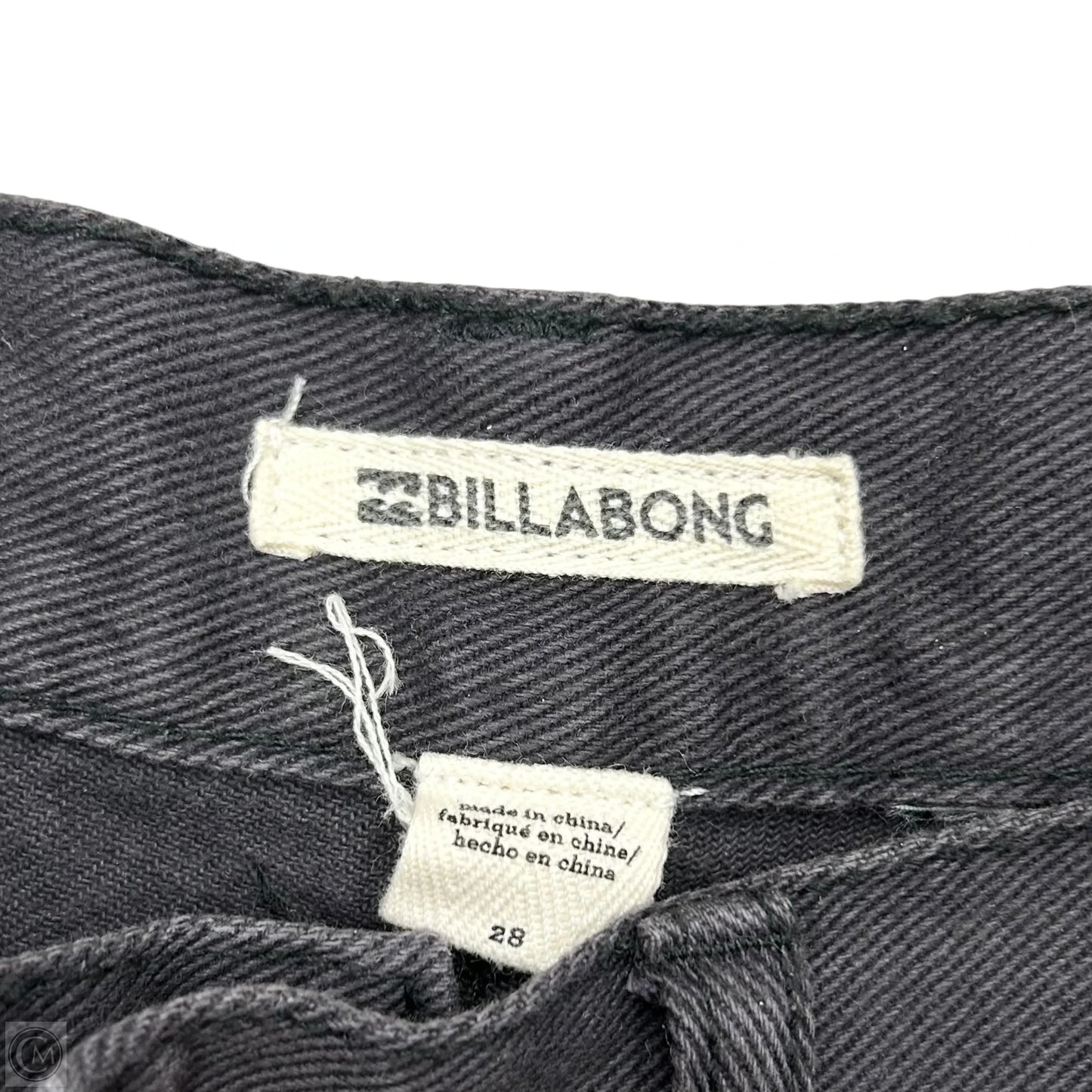 Shorts By Billabong In Black Denim, Size: 6