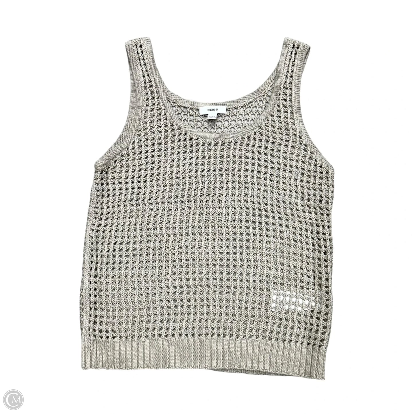 Top Sleeveless By Reiss In Taupe, Size: M
