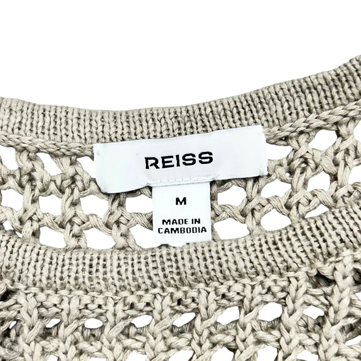 Top Sleeveless By Reiss In Taupe, Size: M