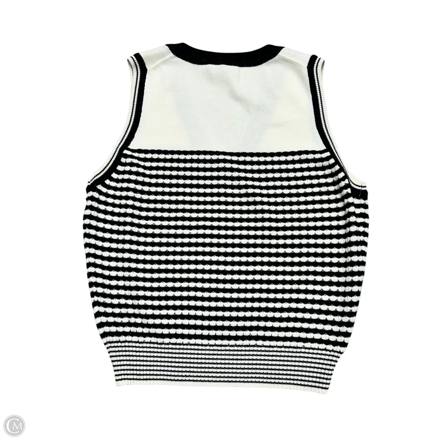 Top Short Sleeve By Ramy Brook In Black & Cream, Size: M