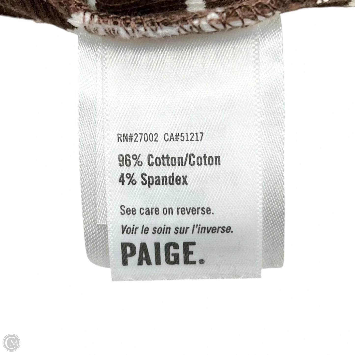 Tank Top By Paige In Brown & White, Size: S