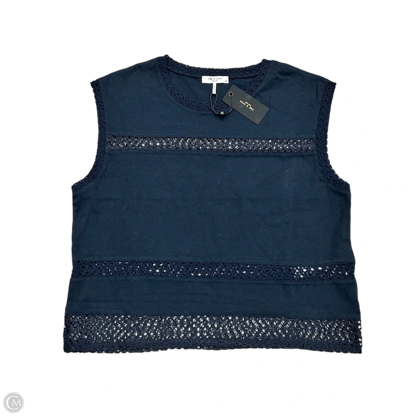 Top Short Sleeve By Rag And Bone In Navy, Size: S