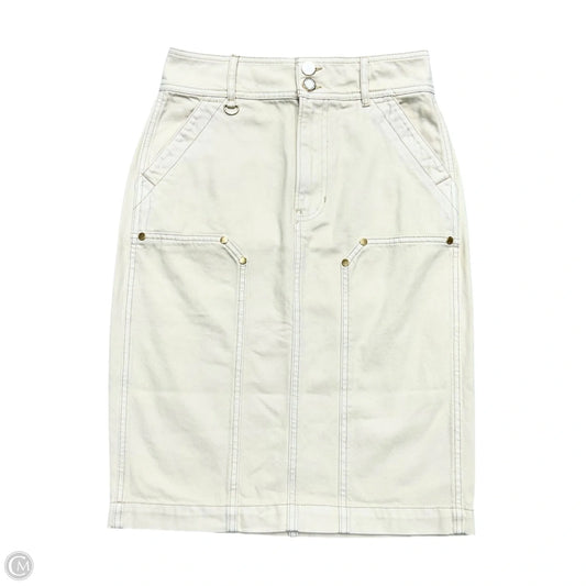 Skirt Midi By Veronica Beard In Cream, Size: 2