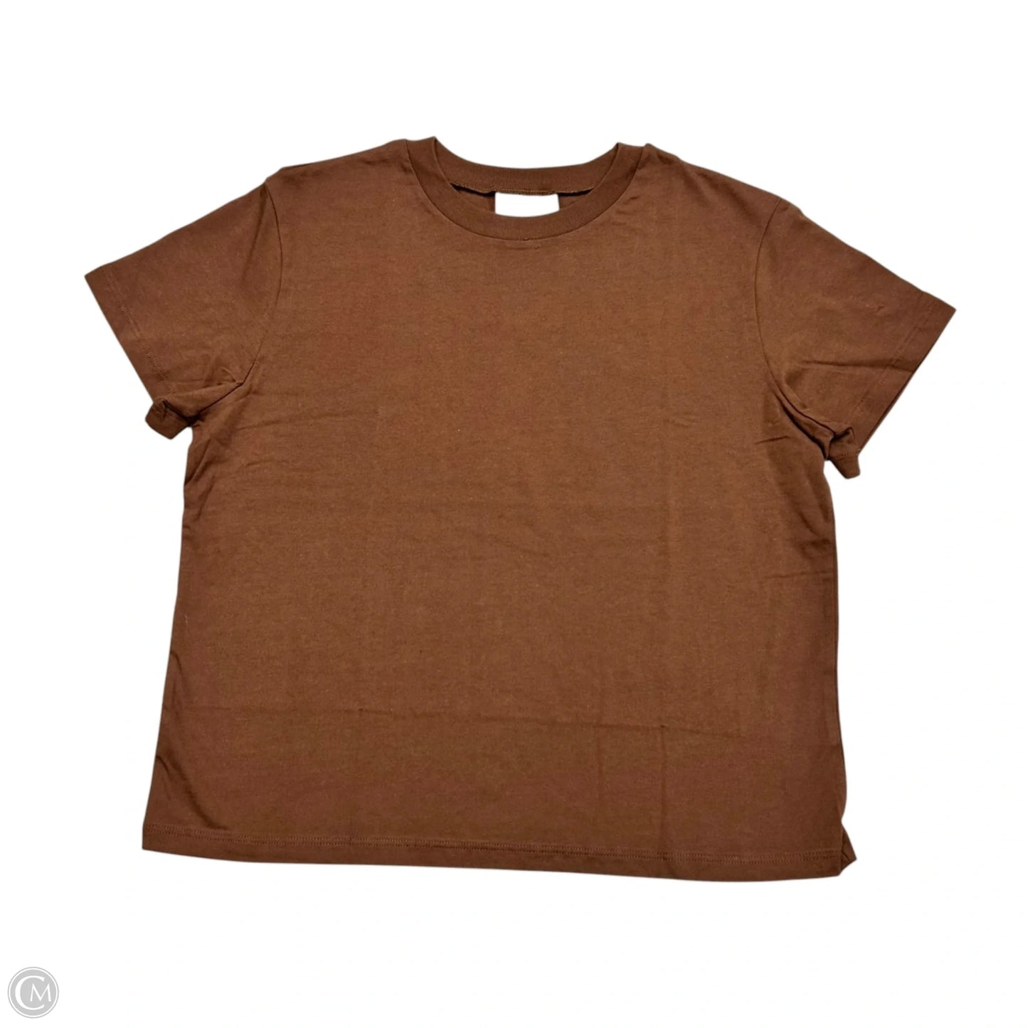 Top Short Sleeve By Reformation In Brown, Size: M