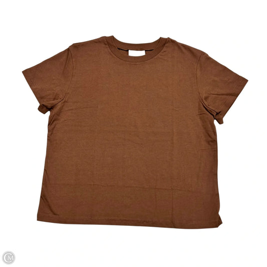 Top Short Sleeve By Reformation In Brown, Size: M