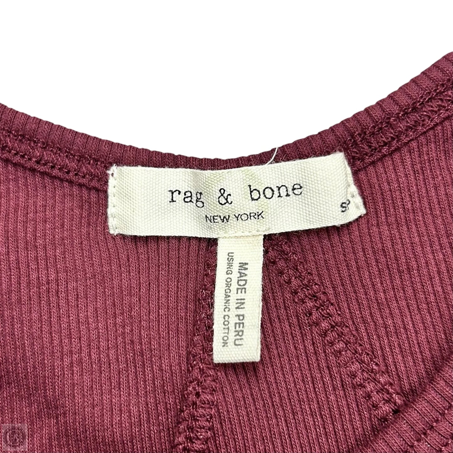 Top Sleeveless By Rag And Bone In Maroon, Size: S