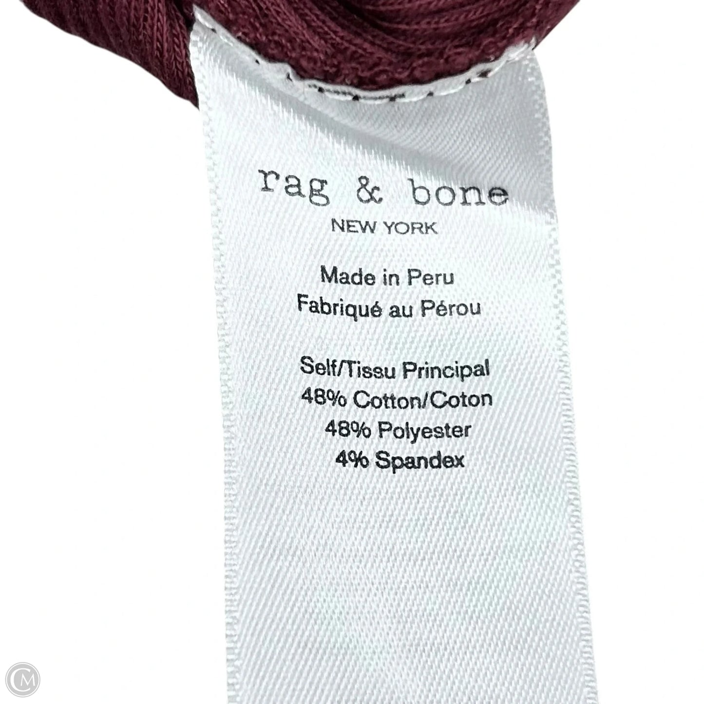 Top Sleeveless By Rag And Bone In Maroon, Size: S