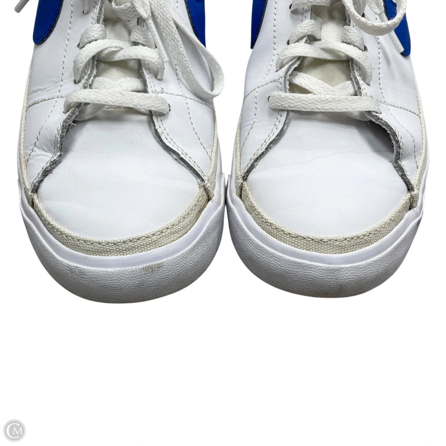 Shoes Sneakers By Nike In Blue & White, Size: 8.5