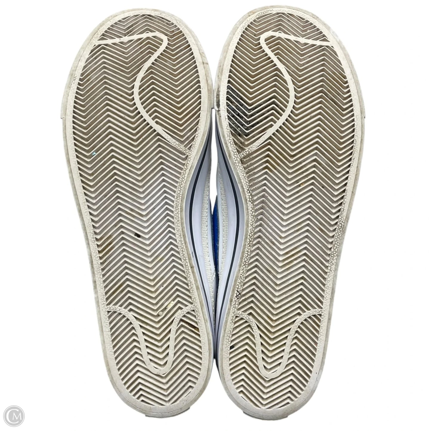 Shoes Sneakers By Nike In Blue & White, Size: 8.5